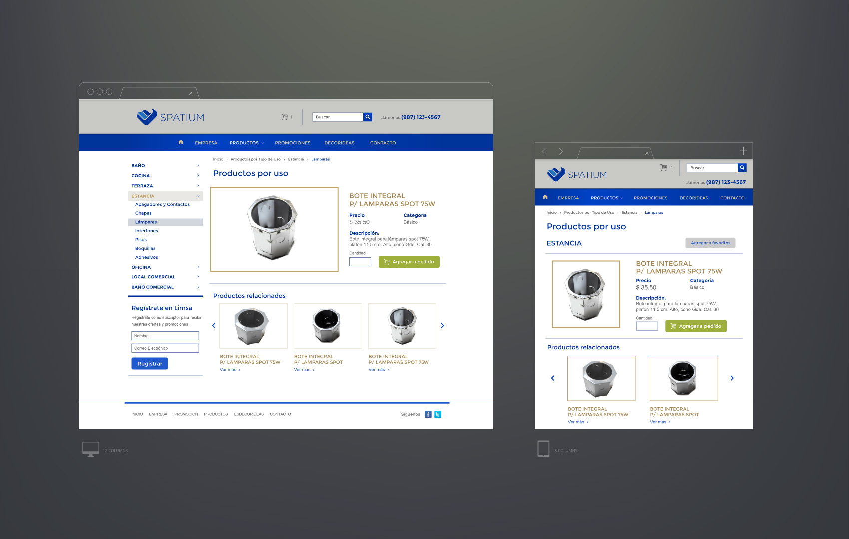 Spatium, Responsive Interface Design