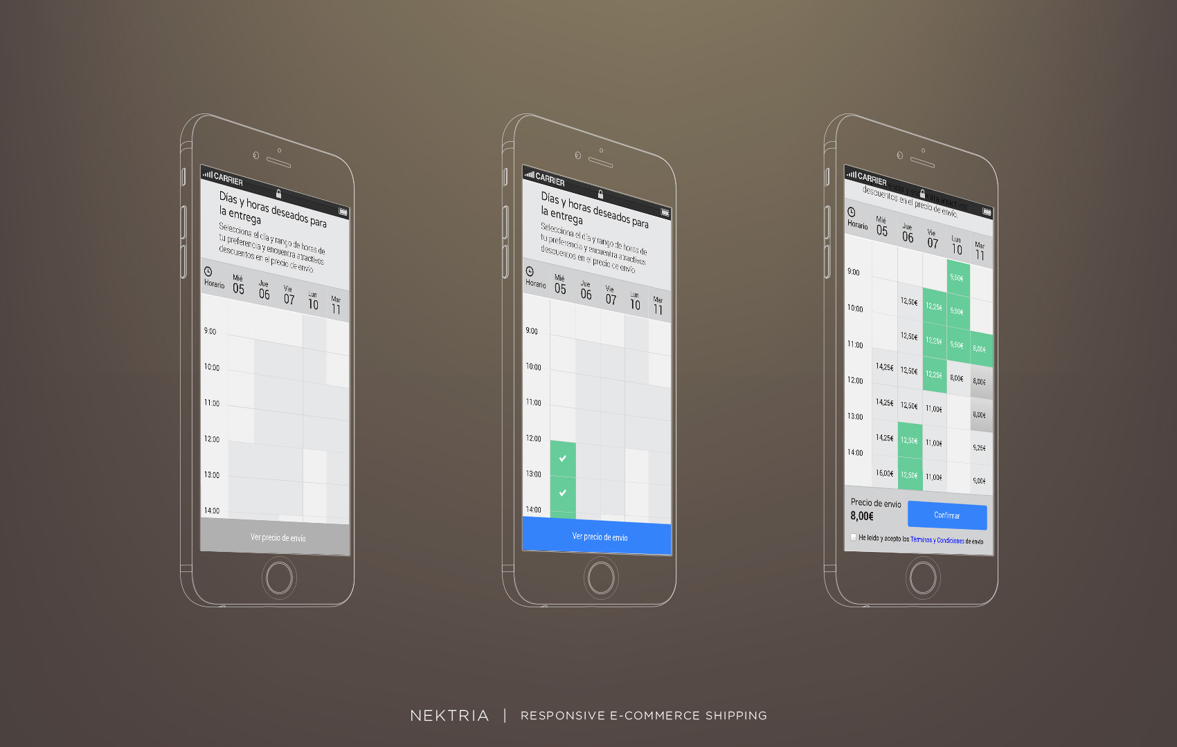 Mobile experience UI design